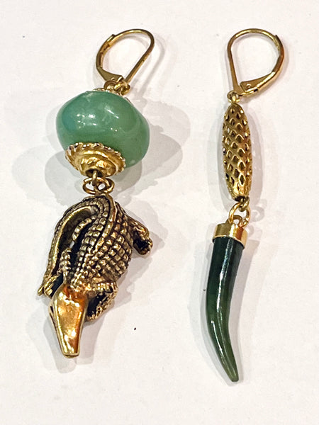 Boucles croco et dent