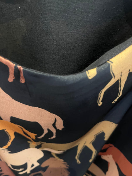Corsage franges chevaux