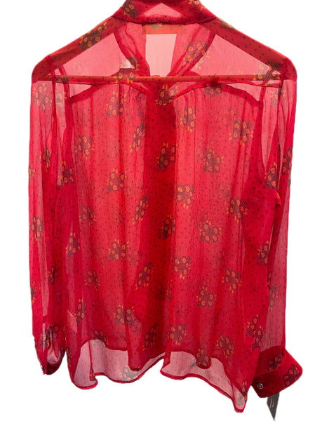 Chemise soie lavallière