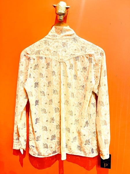 Chemise lavallière dentelle - PALMACCIO