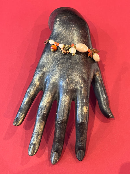 Bracelet gri-gri rosé