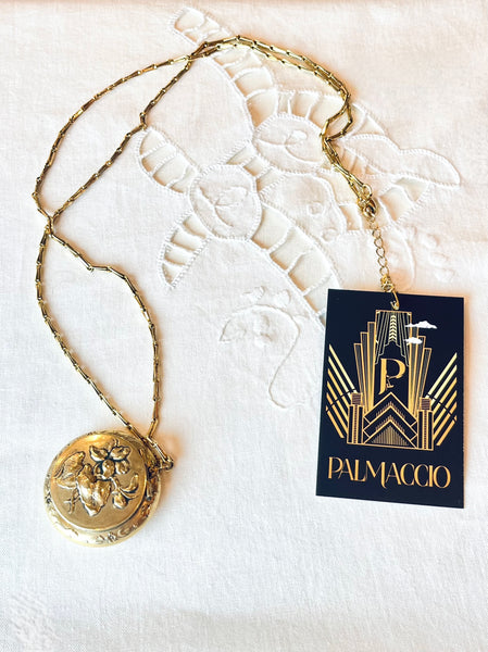 Sautoir poudrier ancien