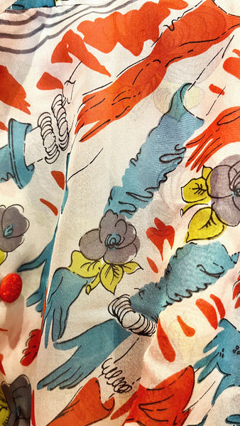 A-Chemise lavallière en soie - PALMACCIO