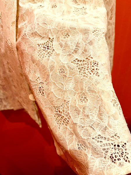 Chemise lavallière dentelle - PALMACCIO