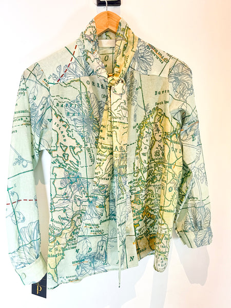 A-Chemise coton soie lavallière - PALMACCIO