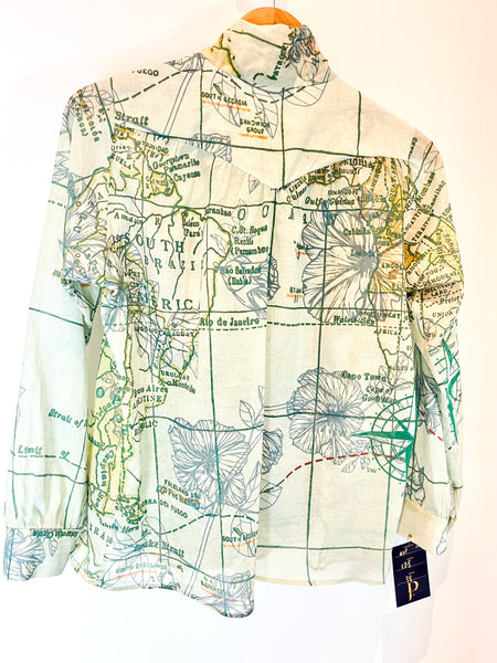 A-Chemise coton soie lavallière - PALMACCIO