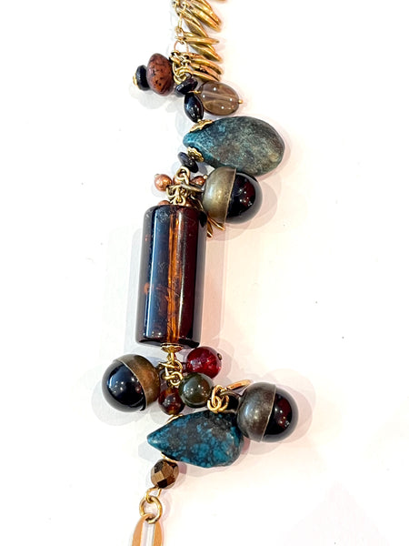 Bracelet gri-gri tons foncés