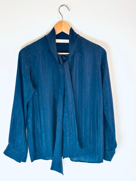 Chemise en soie lurex