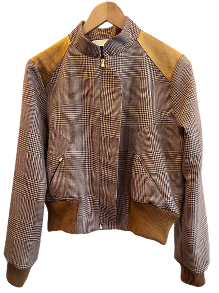 Blouson Cliff laine et cuirs upcyclés