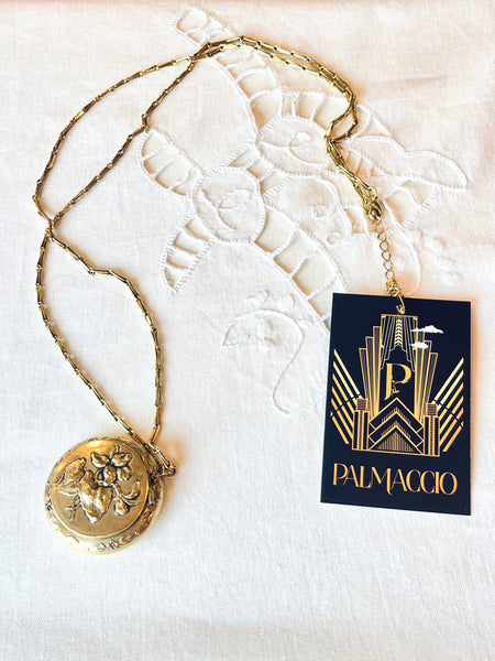 Sautoir poudrier ancien