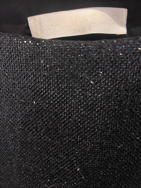 Corsage à franges: Lurex black