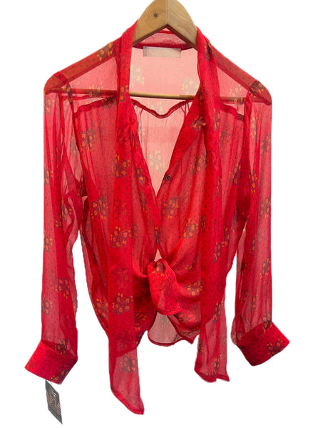 Chemise soie lavallière