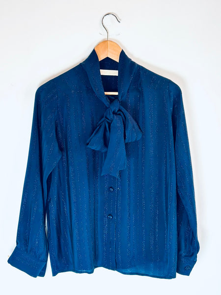 Chemise en soie lurex