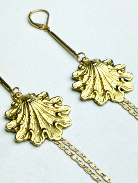 Boucles coquillages Art Déco - PALMACCIO