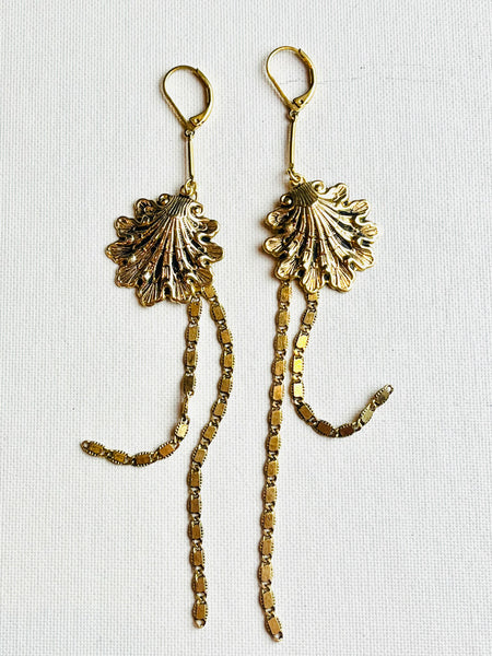 Boucles coquillages Art Déco - PALMACCIO