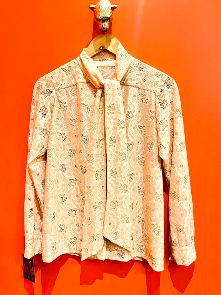 Chemise lavallière dentelle - PALMACCIO