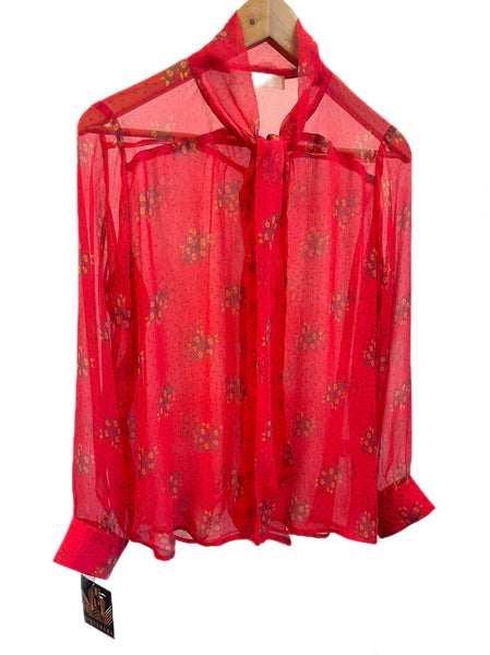 Chemise soie lavallière