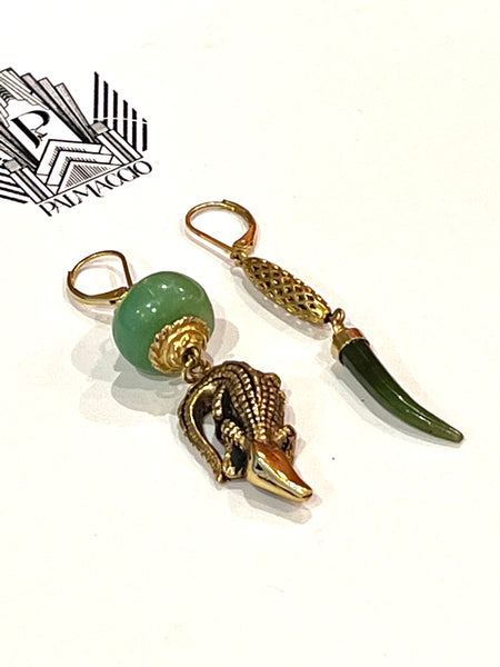 Boucles croco et dent